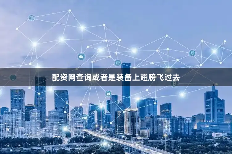 配资网查询或者是装备上翅膀飞过去