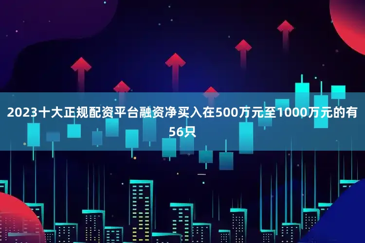 2023十大正规配资平台融资净买入在500万元至1000万元的有56只