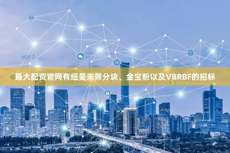 最大配资官网有纽曼未筛分块、金宝粉以及VBRBF的招标
